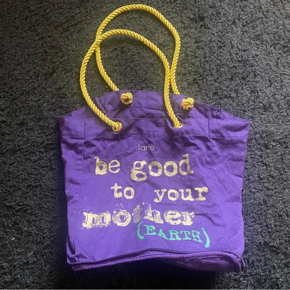 Tarte Be Good To Your Mother Earth Tote Bag NEW - Picture 2 of 9